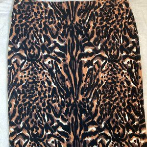 Talbots size 12 Animal print A-line skirt